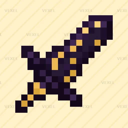 sword gold Minecraft pixel texture preview