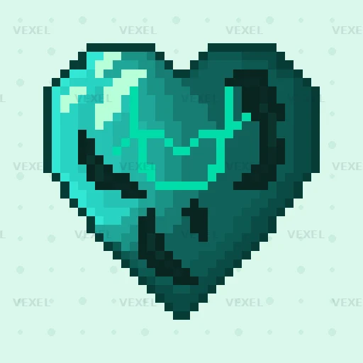 heart Minecraft pixel texture preview